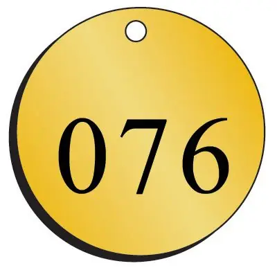 Same Day Shipping SETON 35172 M4516 Valve Tags 76-100