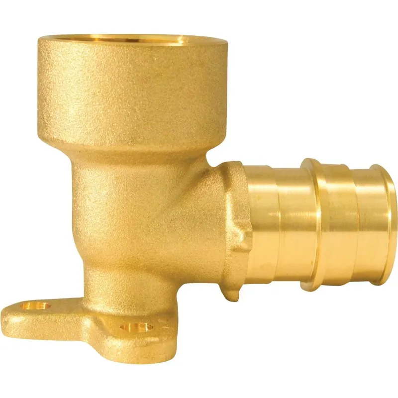 Apollo EPXDEE34 Barb x FNPT Brass 90 Deg. Drop Ear PEX Elbow Certified