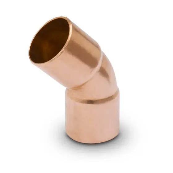 Crafted BRAMEC 10136 3/8 Copper 45 Degree Elbow