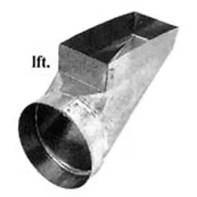 Fresh Stock Gray Metal 10X4X6-112RL Register Boot Center Left 4 x 10 x 6
