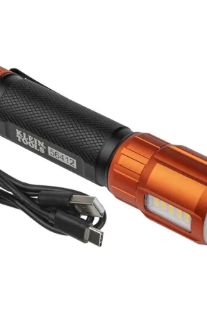 Klein Tools KLE-56412 Rechargeable LED Flashlight with Worklight Latest