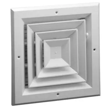 HART & COOLEY A504MS-8X8W 8x8 Inch Aluminum 4-Way Ceiling Diffuser Best Price